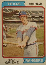1974 Topps Baseball Cards      268     Tom Grieve